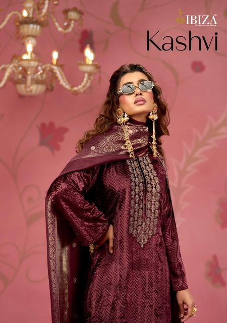 Kashvi By Ibiza Velvet Embroidery Bulk Designer Salwar Suits Orders In India